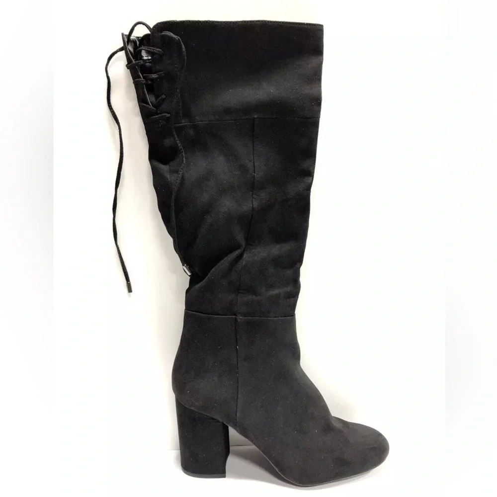Kenneth Cole Women’s Corie Lace-Up Black Boots, Size 9 M